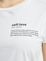 Mister Tee / t-shirt Self Love Box in wit - thumbnail