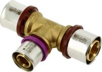 Bonfix Perskoppeling - 3x Alu-pers - T-koppeling - verlopend - 32 x 26 x 32mm - thumbnail