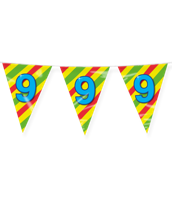 Happy Verjaardag Vlaggenlijn 9 Jaar (10m) - thumbnail
