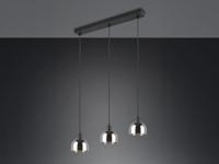Trio Zwarte hanglampMolly 3-lichts wit glas - R31863032 - thumbnail