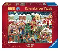 Ravensburger puzzel Christmas Market - 1000 stukjes - thumbnail