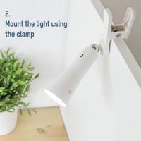 Ansmann 3-in-1 Oplaadbare Bureaulamp - Wit - thumbnail