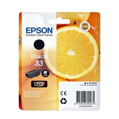 Epson 33 6.4ml Zwarte inktcartridge