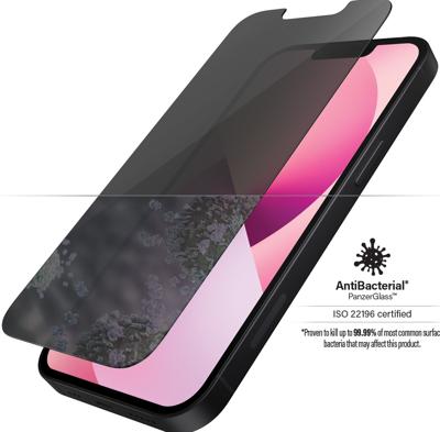 PanzerGlass Privacy P2741 Screenprotector (glas) met privacyfolie Apple iPhone 13 mini 1 stuk(s) Anti-vingerafdruk, Antibacterieel