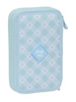 Dubbele etui Glow Lab Cisnes Blauw 12.5 x 19.5 x 4 cm (28 Onderdelen) - thumbnail