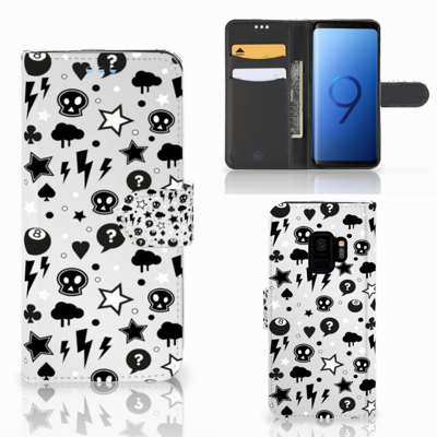 Telefoonhoesje met Naam Samsung Galaxy S9 Silver Punk Telefoonhoesje met Naam Samsung Galaxy S9 Silver Punk