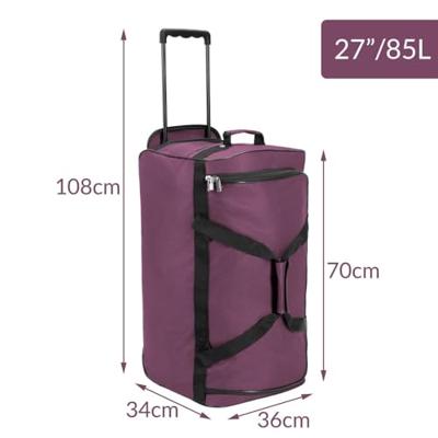 Trolley, reistas, rood, afsluitbaar, met slot, 85 liter, roltas