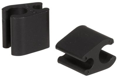 Elvedes kabelclips duo pvc 4,1 mm + 4,1 mm zwart (50 stuks)