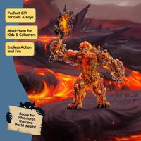 SCHLEICH - Lava Golem met wapen - 42447 - Waaier Eldrador - thumbnail