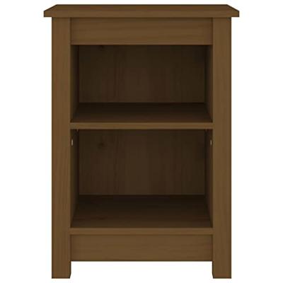 Nachtkastje 40x35x55 cm massief grenenhout honingbruin