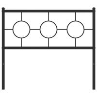 Hoofdbord 100 cm metaal zwart - thumbnail