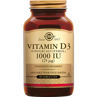 Solgar Vitamine D-3 1000 IU (25 mcg) Tabletten Solgar Vitamine D-3 1000 IU (25 mcg) Tabletten