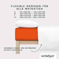 Schlafgut Schlafgut Soft Contact Jersey Flanel Hoeslaken L - 140x200 - 160x200 269 Red Mid - thumbnail