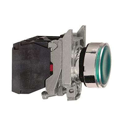 Schneider Electric ZB4BP2 Harmony ZB4BP2 Druktoets Met beschermkap, Bedieningsknop vlak 1 knop Zwart Druk-ontgrendeling 1 stuk(s)
