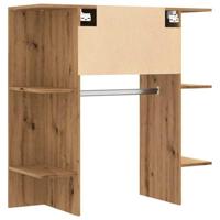 Halmeubel 97,5x37x99 cm bewerkt hout artisanaal eikenkleurig - thumbnail