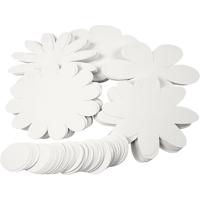 Creativ Company Bloemen, d 20 cm, 400 gr, wit, 5x20 stuk/ 1 doos - thumbnail
