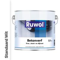 Ruwol Betonverf Standaard Wit 2,5 liter - thumbnail