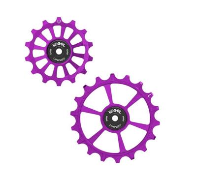 Sram Kogel derailleurwieltjes cross 14/18t transmission paars