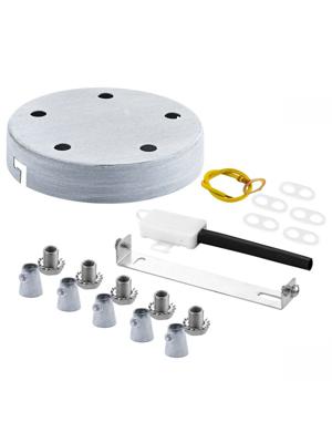 Light depot - plafondkap metaal 5 lichts - beton - Outlet Light depot - plafondkap metaal 5 lichts - beton - Outlet