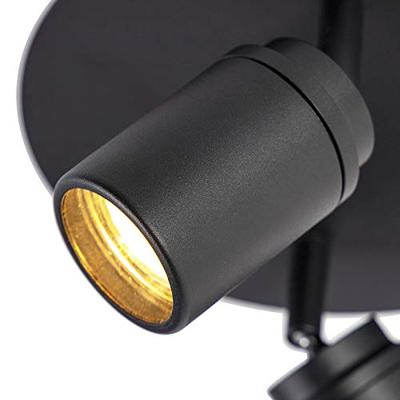 QAZQA Moderne badkamer spot zwart 2-lichts IP44 - Ducha