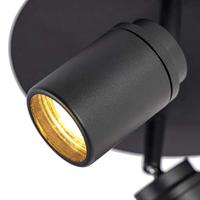 QAZQA Moderne badkamer spot zwart 2-lichts IP44 - Ducha - thumbnail