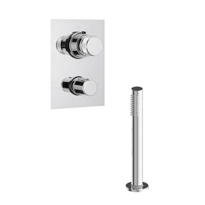 Handdoucheset Xenz Duero Thermostatisch Inbouw Rond Chroom 2 Greeps Handdoucheset Xenz Duero Thermostatisch Inbouw Rond Chroom 2 Greeps