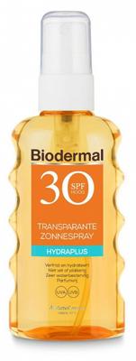 Biodermal Transparantspray hydraplus SPF30 175 Milliliter
