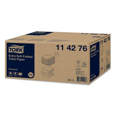 Toiletpapier Tork T3 Premium gevouwen 2-laags 110x190mm wit 114276 Toiletpapier Tork T3 Premium gevouwen 2-laags 110x190mm wit 114276