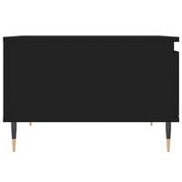 Salontafel 55x55x36,5 cm bewerkt hout zwart - thumbnail