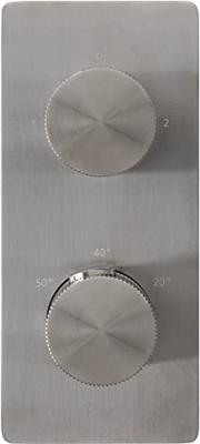 Ben Engraved Line inbouw regendoucheset Ø25cm met staafhanddouche gunmetal pvd