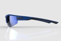 Mirage zonnebril sport met 3 paar lenzen blauw/zwart - thumbnail