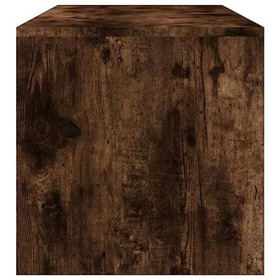 Salontafel 100x40x40 cm bewerkt hout gerookt eikenkleurig