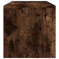 Salontafel 100x40x40 cm bewerkt hout gerookt eikenkleurig - thumbnail