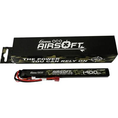 GensAce Lipo 25C 11.1V Volt 1400mah Met Dean Stekker (Airsoft)
