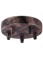 Light depot - plafondkap metaal 5 lichts - roest - Outlet - thumbnail