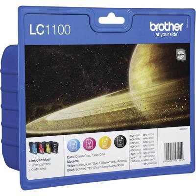 Brother Inkt LC-1100 Zwart, Cyaan, Magenta, Geel