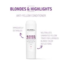 Goldwell Dualsenses Blondes & Highlights Anti-Yellow Conditioner 200ml - thumbnail