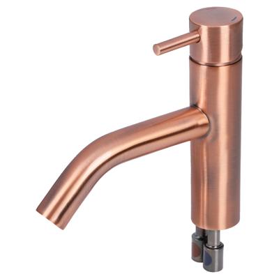 Differnz kraan gebogen koud/warm rood koper Differnz kraan gebogen koud/warm rood koper