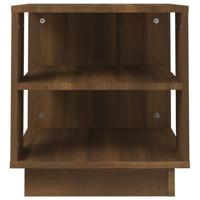 Salontafel 40x40x43 cm bewerkt hout bruineikenkleurig - thumbnail