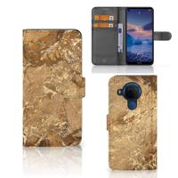 Nokia 5.4 | Bookcase | Marmer Creme - thumbnail