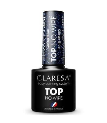 Claresa top coat no wipe glitter blue 5ml Claresa top coat no wipe glitter blue 5ml