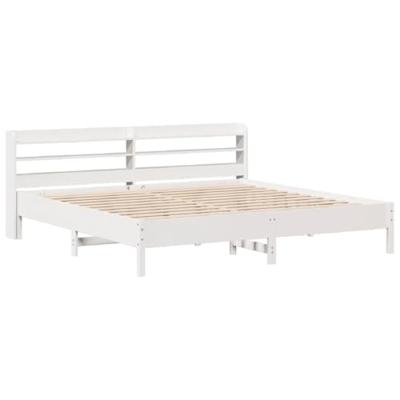 Bedframe zonder matras massief grenenhout wit 180x200 cm Bedframe zonder matras massief grenenhout wit 180x200 cm