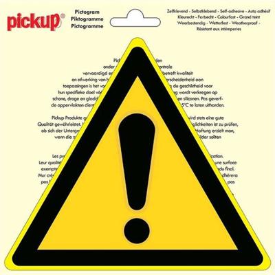 Sticker Gevaar - 200 mm driehoek.