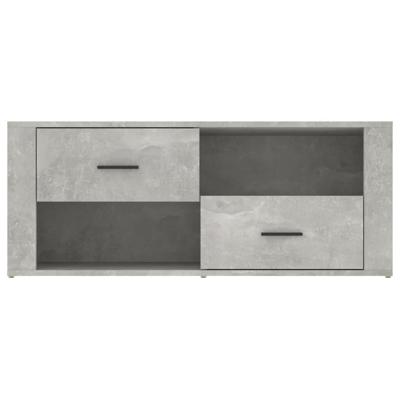 Tv-meubel 100x35x40 cm bewerkt hout betongrijs
