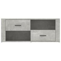 Tv-meubel 100x35x40 cm bewerkt hout betongrijs - thumbnail