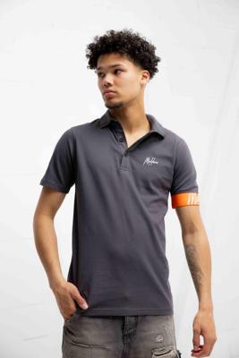 Malelions Captain Polo Heren Grijs - Maat S - Kleur: Grijs | Soccerfanshop