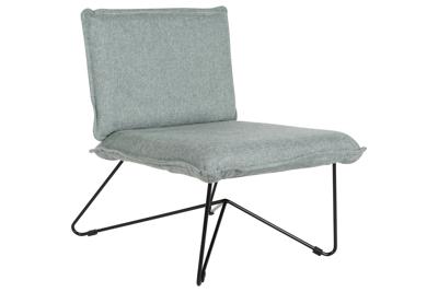 Leunstoel Home ESPRIT Zwart Groen Metaal 66 x 78 x 75 cm