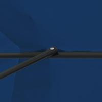 Tuinparasol Blauw en Zwart 395 x 395 x 245 cm - thumbnail