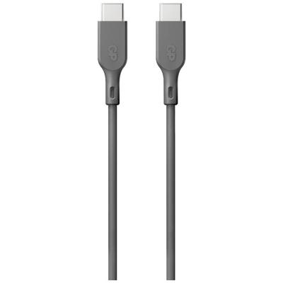 GP USB-laadkabel USB 2.0 USB-C stekker, USB-C stekker 1.00 m Grijs GPCBCC1PGYUSB252