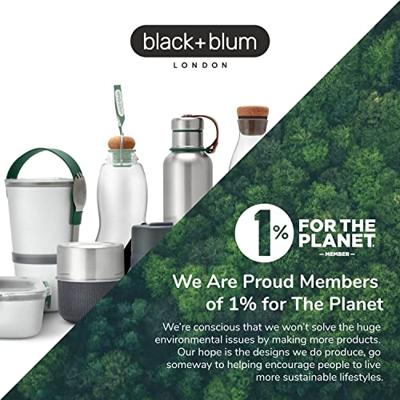 Black+Blum Glas Lunchpot - Ø95mm - Leisteen